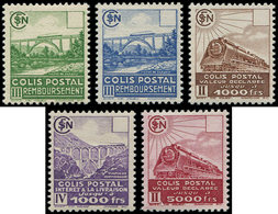 ** COLIS POSTAUX - 177a/81a La Série De 5 Valeurs, Faciale OMISE, TB - Ungebraucht