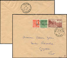 Let Spécialités Diverses - GUERRE DUNKERQUE Poste N°346, 408 Et 414 Obl. DUNKERQUE 12/7/40 S. Env., Arr. GHYVELDE Le 13/ - Other & Unclassified