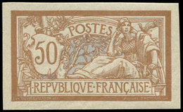 ** VARIETES - 120a  Merson, 50c. Brun Et Gris, NON DENTELE, TB - Unused Stamps