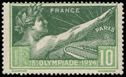 * VARIETES - 183b  J.O., 10c. Vert-jaune Et Vert-gris, Bague Au Doigt + Un Ex. Normal, TB - Unused Stamps