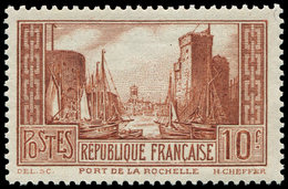 * VARIETES - 261A  La Rochelle, 10f. Chaudron Clair, Inf. Trace De Ch., TB - Unused Stamps