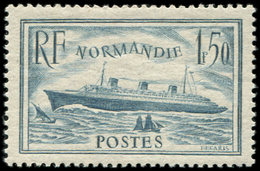 ** VARIETES - 300b  Normandie, 1f.50 TURQUOISE, Nuance Certif. P. Scheller, TB - Nuovi