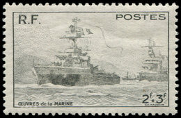 ** VARIETES - 752   Oeuvres De La Marine, Impression DEPOUILLEE, TB - Unused Stamps