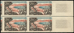 ** VARIETES - 981   Ajaccio, PIQUAGE à CHEVAL, BLOC De 4 Bdf, TB - Unused Stamps
