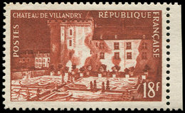 ** VARIETES - 995A  Villandry, NON EMIS, ESSAI En Brun, Dentelure Privée, Petit Bdf, TB - Unused Stamps