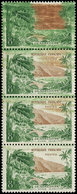 ** VARIETES - 1125   Guadeloupe, Impression MACULEE Allant à Normale Dans Une BANDE De 4, TTB. C - Unused Stamps