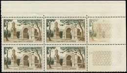 ** VARIETES - 1130   St Rémy Les Antiques, BLOC De 4 Cdf, Impression PARTIELLE Sur Un Bord Guilloché, TB - Unused Stamps