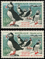 ** VARIETES - 1274   Macareux, Teintes De Fond (sauf Le Rouge) TRES Décalées, TB - Unused Stamps