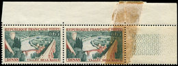 ** VARIETES - 1315   Dinan, Impression Sur RACCORD Dans Une PAIRE Cdf, TB - Unused Stamps