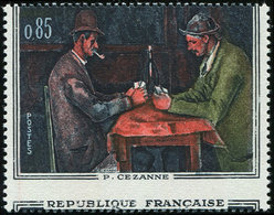 ** VARIETES - 1321b  Cézanne, PIQUAGE à CHEVAL, TB - Unused Stamps