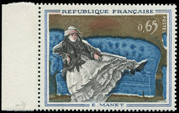 ** VARIETES - 1364   Manet, Teintes De Fond DECALEES, Bdf, TB - Unused Stamps