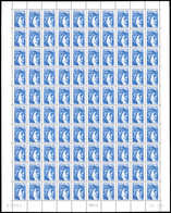 ** VARIETES - 2156   Sabine, 2,30 Bleu, SANS PHOSPHO, FEUILLE De 100 TD6-6 CD 25/7/81, Il Reste Qqs Traces Sur Les 2 Col - Unused Stamps