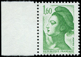 ** VARIETES - 2219a  Liberté, 1,60 Vert, SANS PHOSPHO, Bdf, TB - Unused Stamps