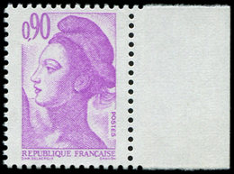 ** VARIETES - 2242   Liberté, 0,90 Violet Clair, SANS PHOSPHO, Bdf, TB. C - Unused Stamps