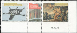 ** VARIETES - 4999/5000 Aubusson, Triptyque, PIQUAGE à CHEVAL, Cdf Daté 16/10/15, TB - Unused Stamps