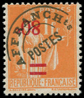 ** VARIETES - Préo 74a  80 Sur 1f. Orange, Surcharge RENVERSEE, TB. C - Unused Stamps