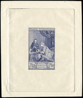 Collection Henri Cheffer - 753   Musée Postal, Val. 2f40 + 2f60, NON EMIS, épreuve D'artiste En Bleu-violet, TB - Unclassified