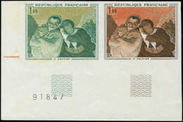** ESSAIS DE COULEURS NON DENTELES - 1494   Daumier, ESSAIS De COULEUR NON DENTELES, PAIRE Cdf, TB, Cote Maury - Other & Unclassified
