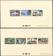 EPREUVES DE LUXE - 1311/18 (sf. 1317) Sites Et Monuments 1961, 2 épreuves Collectives, TB - Luxury Proofs