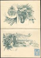 Let ENTIERS POSTAUX - Sage, 15c. Bleu, CL TSC N°J38d, Centenaire De Dunkerque, Timbre En Bas, Carton Blanc, TB - Altri & Non Classificati