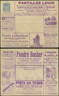 Let ENTIERS POSTAUX - Sage, 15c. Bleu, Env. Annonces TSC N°J78f, Les Enveloppes Annonces, S. N°44, Timbre En Haut à Gauc - Autres & Non Classés