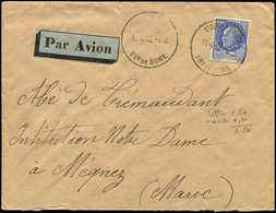 Let LETTRES DU XXe SIECLE - N°520 Obl. ST REMY-S-DUROLLE 11/4/42 S. Env. Par Avion Pour Le MAROC, TB - Storia Postale