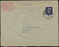 Let LETTRES DU XXe SIECLE - N°701 Obl. Strasbourg 17/( )/46 S. Env. Pour Les ETATS-UNIS, TB - Lettres & Documents