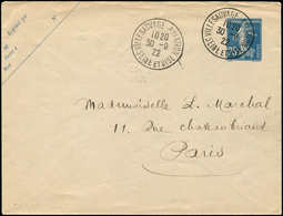 Let Aviation, Guerres, Maritimes Et Navales - Env. Entier 25c. Obl. VILLESAUVAGE-AVIATION 30/9/22, TB - Erst- U. Sonderflugbriefe