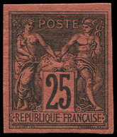 * Colonies Générales - 43   25c. Noir Sur Rouge, Frais Et TB - Sonstige & Ohne Zuordnung
