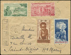 Let A.E.F. PA 10/13 Obl. LA TOURVILLE/GABON 28/12/43 Sur Env., Griffe "PAR PIROGUE POSTALE", TB - Altri & Non Classificati