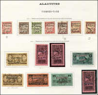 ALAOUITES Taxe 1/10 T I, N°2 Et 5 T II, N°7a Surch. Noire Et 7b Surch. Renv., Tous Obl., TB - Autres & Non Classés