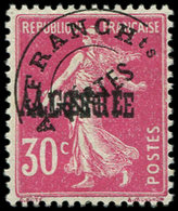 * ALGERIE Préo 6a : 30c. Rose, DOUBLE Surcharge, TB. Br - Other & Unclassified