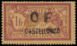 * CASTELLORIZO 42 : 1f; Lie De Vin Et Olive, TB. C - Autres & Non Classés