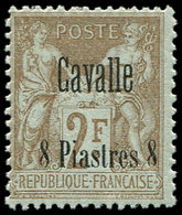 ** CAVALLE 9 : 8pi. Sur 1f. Bistre Sur Azuré, TB - Altri & Non Classificati