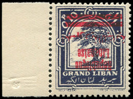 ** GRAND LIBAN 84c : 0p.10 Violet, Surch. RENVERSEE, Bdf, TB - Autres & Non Classés