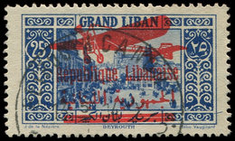 GRAND LIBAN PA 37 : 25p. Bleu, Obl., TB - Other & Unclassified