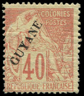 * GUYANE 26 : 40c. Rouge-orange, Dentelure Irrégulière, TB - Other & Unclassified