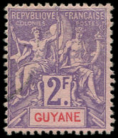 (*) GUYANE 48 : 2f. Violet Sur Rose, TB - Other & Unclassified