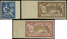 (*) LEVANT 24a/26a : Mouchon Et Merson De 1906, NON DENTELES Bdf, TB - Altri & Non Classificati