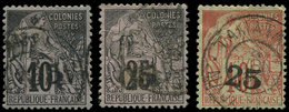 MADAGASCAR 1/3 : Type Commerce, Surchargés De 1889, Obl., TB - Sonstige & Ohne Zuordnung