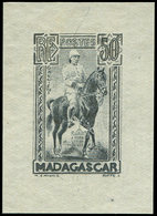 MADAGASCAR Galliéni, 50c., Type Non Adopté, épreuve En Noir, TB - Other & Unclassified