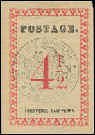 (*) MADAGASCAR Courrier Consulaire Britannique18 : 4 1/2p. Rose-rouge, TB, Cote Et N° Maury - Autres & Non Classés