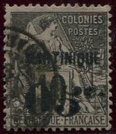 MARTINIQUE 10a : 05c. S. 10c. Noir S. Lilas, 5 PENCHE, Obl., TB - Other & Unclassified