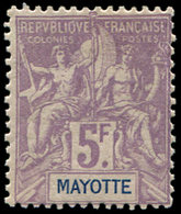 ** MAYOTTE 14 : 5f. Violet, TB - Other & Unclassified