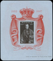 ** MONACO BF 2a : Jubilé De Louis II, Sur Papier Bleuté, TB - Blocks & Sheetlets