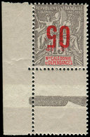 ** NOUVELLE CALEDONIE 105a : 05 S. 15c. Gris, Surcharge RENVERSEE, Cdf, TB - Covers & Documents