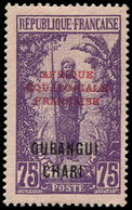 * OUBANGUI 57a : 75c. Violet Sur Rose, SANS Surcharge 60, TB - Altri & Non Classificati