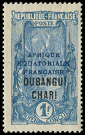 * OUBANGUI 70a : 1f. Bleu Et Outremer, SANS Surcharge 1f25, TB. C - Autres & Non Classés