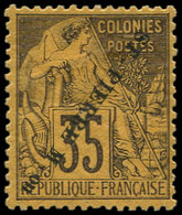 * SAINT PIERRE ET MIQUELON 27 : 35c. Violet Sur Jaune, Surch. RENVERSEE, TB - Used Stamps