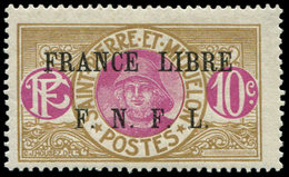 ** SAINT PIERRE ET MIQUELON 232 : 10c. Bistre Et Rose-lilas, FRANCE LIBRE, TTB. C - Used Stamps